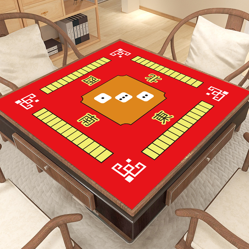 Mahjong Mat Antideslizante Cubierta de mesa de reducción de ruido para Mahjong